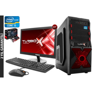 2.NESİL İ5-2410M 16GB RAM 2TB HDD   ASUS R7 240 OC 4GB 128Bit (DX12) 22"LED GTA5 TURBOX OYUN PC