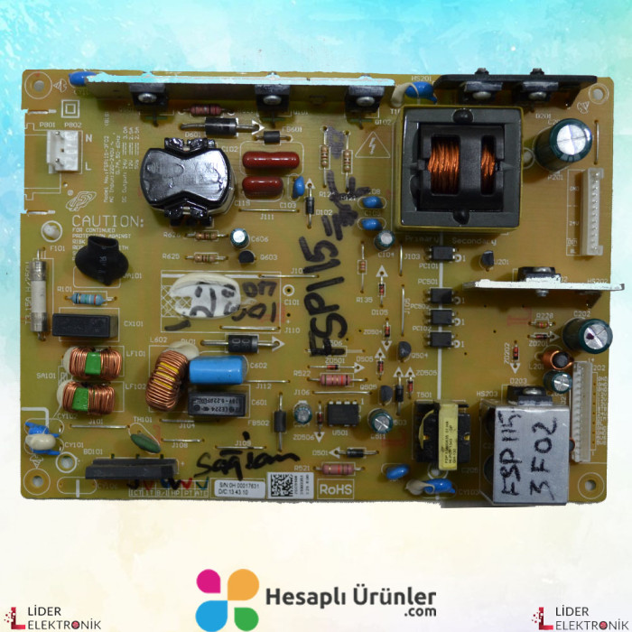 FSP115-3F02, VHR910R, 3BS0236611GP,  Arçelik Lcd TV, Power Board, Besleme Kartı, LTA320AP06