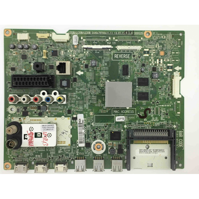 EBR76405101, EBT62345903, EAX64797003 (1.2) LG Mainboard Anakart 42LA640S, 47LA640S, LC420EUN SF F3