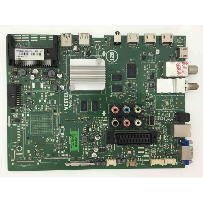 17MB120, 10102646, 23330749, 27563905 Vestel Philips Mainboard Anakart, 27561341, 43PUS6031-12