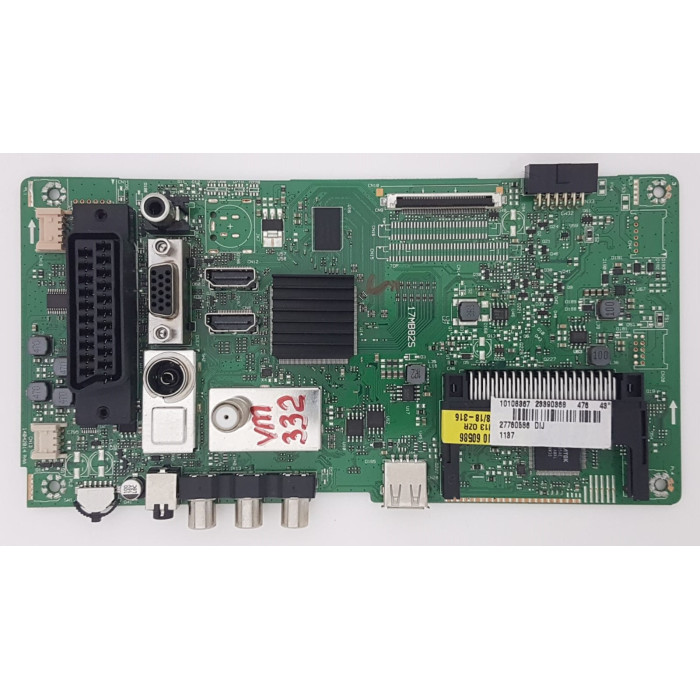 17MB82S , 23390368 , 23284510 , Vestel Mainboard Anakart , VES430UNDA-2D , 43HL500 , 27760586