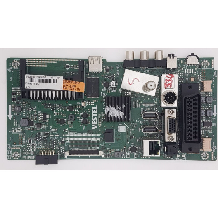 17MB96 , 23280243 , 23263066 , Vestel Mainboard Anakart , 49HL600 , VES490UNDL-2D , 27419014