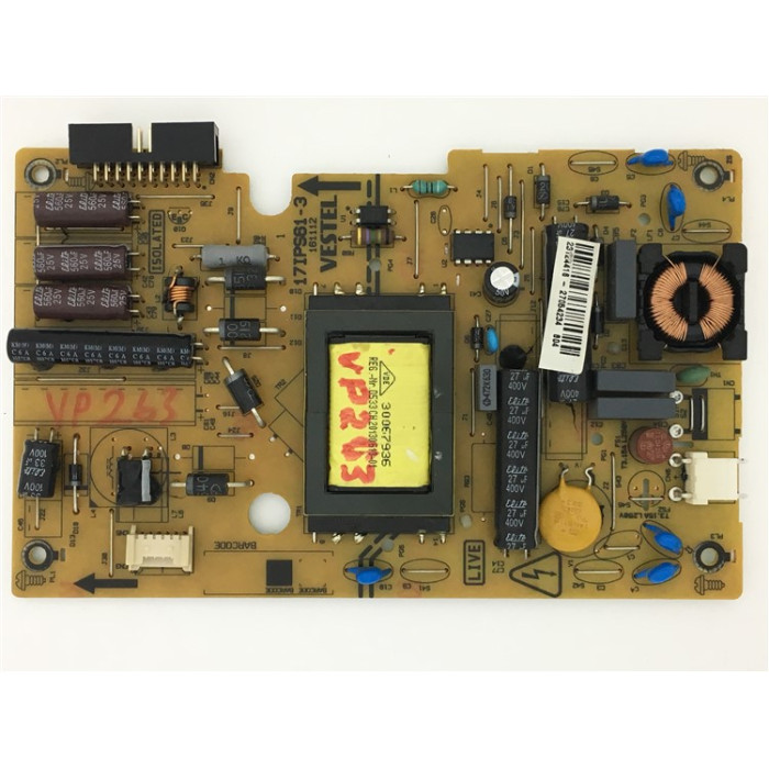 17IPS61-3, 23124416 , VESTEL Power Board Besleme Kart , 27054234