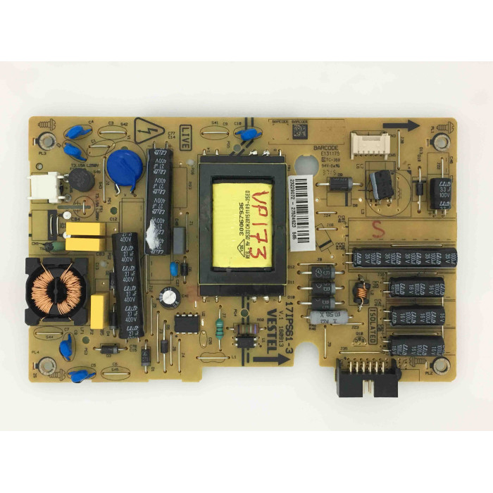 17IPS61-3, 23229072,27389616, 27524623, Vestel Power Board Besleme Kart, LED