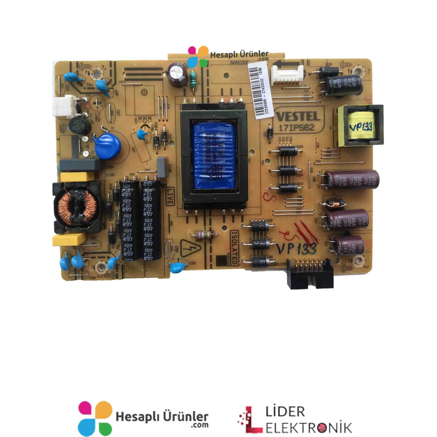 17IPS62 23269688 27433242 Vestel Regal Power Board Besleme Kart 32R4011H 32inc Uydu Al c l Yedek Parca HesapliUrunler