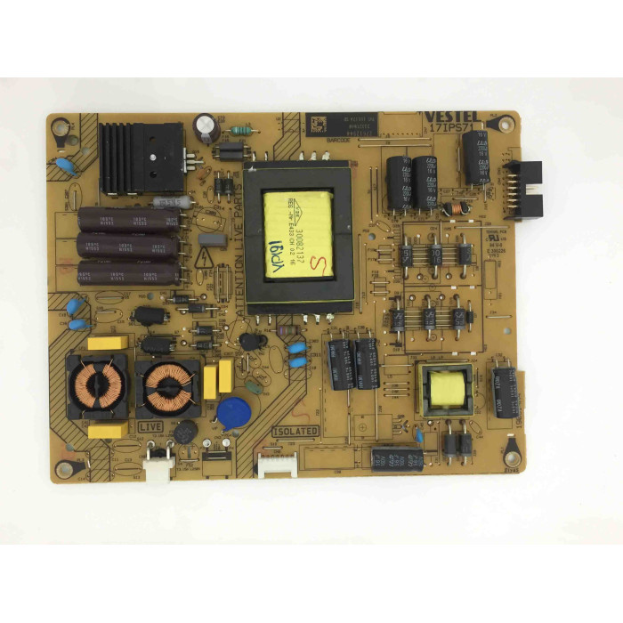 17IPS71 , 23326040 , 27694774 Vestel Power Board Besleme Kart VES430UNEL-2D-U01 , 43RG080F