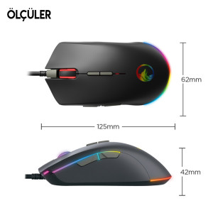 GAMETECH POSEIDON 10.000 DPI 3325 SENSOR RGB GAMING MOUSE