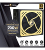 GAMETECH 700WATT 80 PLUS GOLD 14CM SESSİZ FAN MODÜLER POWER SUPPLY