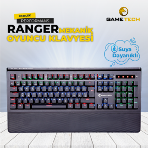 Gametech Ranger Black Switch Mekanik Oyuncu Suya Dayanıklı Klavyesi