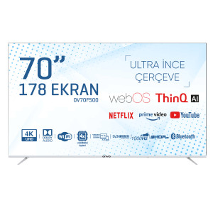 Onvo OV70F500 70'' 178 Ekran Uydu Alıcılı 4K Ultra HD Smart LED TV 